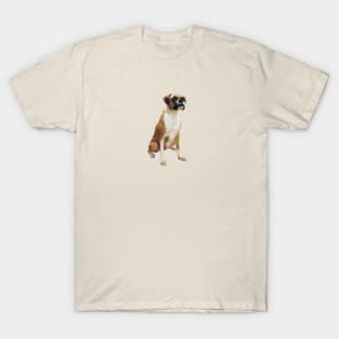 Boxer (with black mask & natural ears) - Just the dog T-Shirt